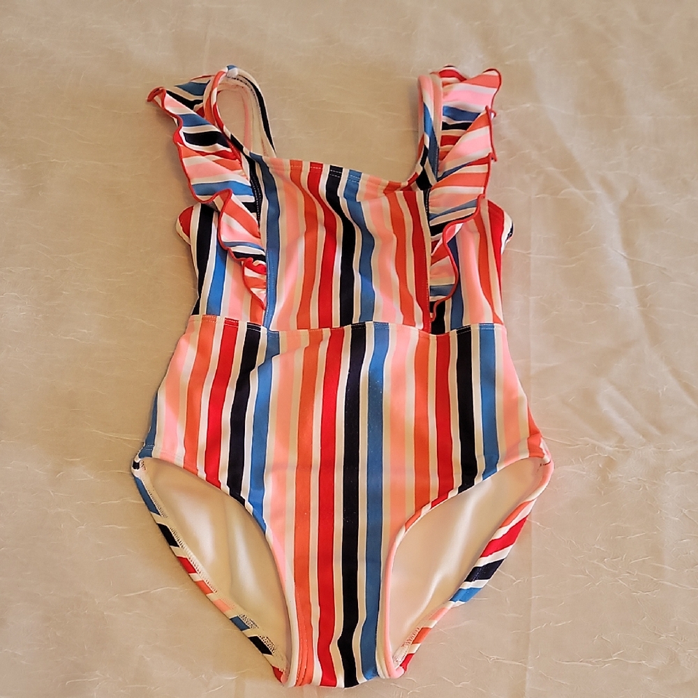 Colorful Striped Kids Swimsuit